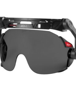 BOLT Eye Visor - Tinted Dual Coat Lens (Compatible with Milwaukee Safety Helmets), 5 in Height