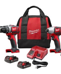M18 Cordless 2-Tool Combo Kit, Drill Driver/Impact Driver w/ M18 Batteries, Charger, Tool Bag