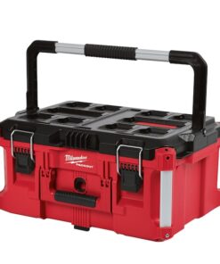 PACKOUT Large Tool Box, Polymer, Black/Red, 22 in W x 16-1/4 in D x 11 in H