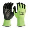 12PK High Visibility Cut Level 3 Polyurethane Dipped Gloves - L