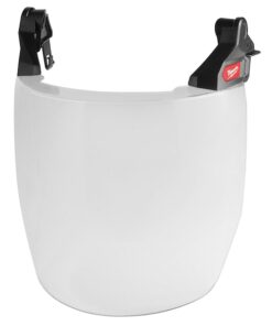 BOLT Full Face Shield - Clear Dual Coat Lens (Compatible with Milwaukee Safety Helmet (No Brim))