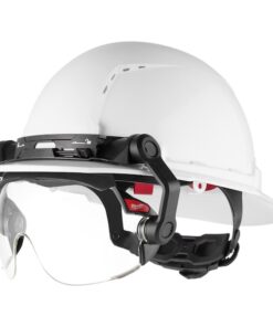 Hard Hat Visor, 6" H, Clear, Polycarbonate