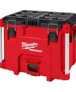 PACKOUT XL Tool Box, Impact-Resistant, Polymer, Black/Red, 22 in W x 16 in D x 19 in H