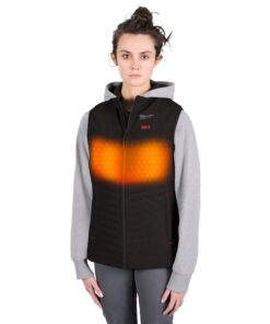 Axis Heated Vest, Polyester, 2 to 8 hours Heating Time, 3 Heat Settings, Black, M