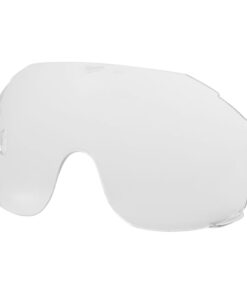 BOLT 10PK Clear Eye Visor Replacement Lenses, 2 in Height, Anti-Fog, Scratch-Resistant Lens, Clear