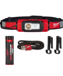 REDLITHIUM USB BEACON Hard Hat Safety Light, 600 Lumens, Rechargeable, 30 Hour Max Run Time