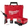 M12 Soldering Iron Kit, 90 W, 12V, 750 Degrees F, Chisel & Conical Tips Included, Battery Included