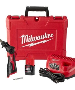 M12 Soldering Iron Kit, 90 W, 12V, 750 Degrees F, Chisel & Conical Tips Included, Battery Included