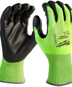 Work Gloves, Cut Level A5 , Dipped , Nitrile , Smooth , L 12 PK