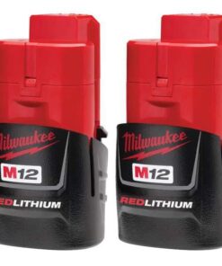 M12 12V REDLITHIUM Compact Battery, Lithium-Ion, CP 1.5 Ah, 2-Pack