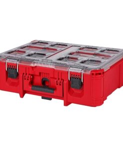 Deep Compartment Box with 2 compartments, Plastic, 7.0 in H x 19.7 in W