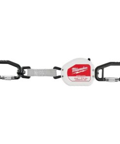 Nylon; Stainless Steel 5Lbs 50" Retractable Tool Lanyard, 1.023" Length, 5 lb Weight Capacity