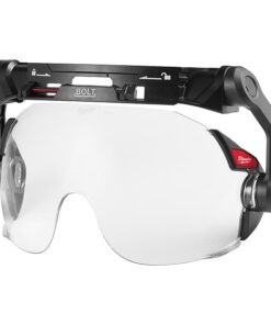 BOLT Eye Visor - Clear Dual Coat Lens (Compatible with Milwaukee Safety Helmets), 5 in Height