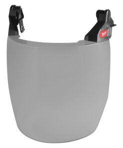 BOLT Full Face Shield - Gray Dual Coat Lens (Compatible with Milwaukee Safety Helmet (No Brim))