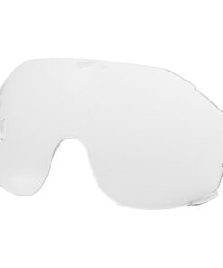 BOLT 5PK Clear Eye Visor Replacement Lenses, 3 in Height, Anti-Fog, Scratch-Resistant Lens, Clear