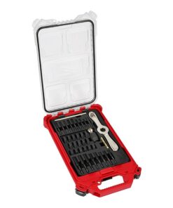 38PC Metric Tap & Die PACKOUT Set w/ Hex-LOK 2-in-1 Handle