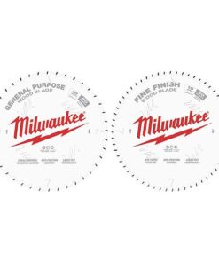 Circular Saw Two-Pack Wood Cutting Blades 10" 40T + 60T