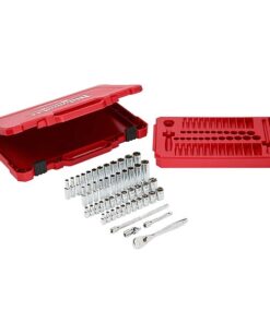 1/4" Drive 50pc Ratchet & Socket Set - SAE & Metric