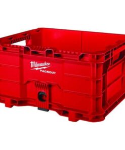 PACKOUT Tool Crate, Polymer, Red, 18-3/4 in W x 15-1/2 in D x 10 in H