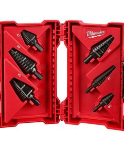 Step Drill Bit Set, High Speed Steel, Black Oxide, 6-Piece