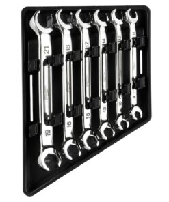 6pc Double End Flare Nut Wrench Set - Metric