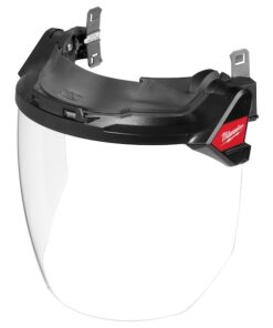 Face Shield, Clear Visor, Polycarbonate, Locking Detents Suspension
